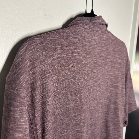 J. Crew Men's Heathered Purple Performance Polo Shirt Size XL Athletic Golf - Picture 5 of 8